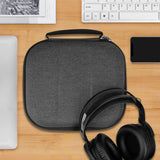Geekria Shield Headphones Case Compatible with AKG K 240, K 92, Q701, K 712 Pro, K 702, K 701 Headphones, Replacement Protective Hard Shell Travel Carrying Bag with Cable Storage (Dark Grey)