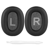 Geekria QuickFit Replacement Ear Pads for Mpow H12 ANC, H10, RCA H033C Noise Cancelling Headphones Ear Cushions, Repair Parts (Black)