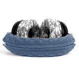 Geekria Knit Fabric Headband Cover Compatible with Sony WH1000XM6, WH1000XM5, MDR1000X, WHCH700N, ATH-M50x Headphones, Replacement Repair Part, Easy DIY Installation (Blue)