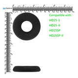 Geekria Comfort Velour Replacement Ear Pads Compatible with Sennheiser HD25-1, HD25, HD25SP, 25SP-II Headphones, Ear Cushions (Black)
