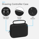 Geekria Hard Shell Travel Case, Compatible with TOUR BOX Elite Plus / Elite / NEO Drawing Controller Carrying Bag (Dark Gray)