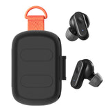Geekria Silicone Case Cover Compatible with Skullcandy DIME 3 True Wireless Earbuds, Protective Earphones Skin Cover with Keychain Hook, Charging Port Accessible, Front LED Visible (Black)