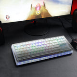 Geekria Tenkeyless Acrylic Keyboard Dust Cover, for TKL 80% Compact 87 Key Computer Mechanical Gaming Keyboard, Compatible with Razer Huntsman V2 TKL, Tournament Edition TKL (Gradient Black)