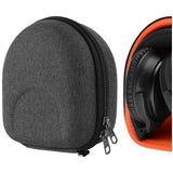 Geekria Shield Headphones Case for Foldable Over-Ear Headphones, Hard Shell Travel Carrying Bag, Compatible with JLab, Bose, V-MODA, Marshall Headsets (Dark Grey)