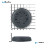 Geekria Replacement Ear Pads for Logitech Zone Wireless/Plus/900 Headset (Do Not Fit Zone Wired/750/Wireless 2) Headphones Ear Cushions (Titanium)