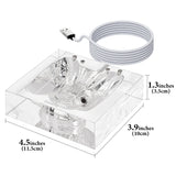 Geekria Headphones Charging Stand for Apple AirPods Max/AirPods Max 2 (USB-C), Acrylic Charging Dock, Base with Sleep Power Saving Mode (transparent)