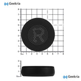 Geekria Sport Cooling-Gel Replacement Ear Pads Compatible with Jabra Evolve 75UC/ 75/ 75+/ 75MS (Not fit for Jabra Evolve2 75 PC Wireless) Headphones, Ear Cushions (Black)