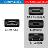Geekria USB Earbuds Charger Cable Compatible with Bose Sleepbuds, Sony WF-SP700N, JBL C100TWS, Free 2, LG HBS F110, A100, USB to Micro-USB Replacement Power Charging Cord (4ft / 120cm)