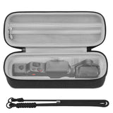 Geekria Hard Carrying Case Compatible with Insta360 Luna Ultra, Protective Travel Storage Case for Pocket Gimbal Camera, Waterproof Shockproof Organizer Bag with Lanyard Strap (Dark Grey)